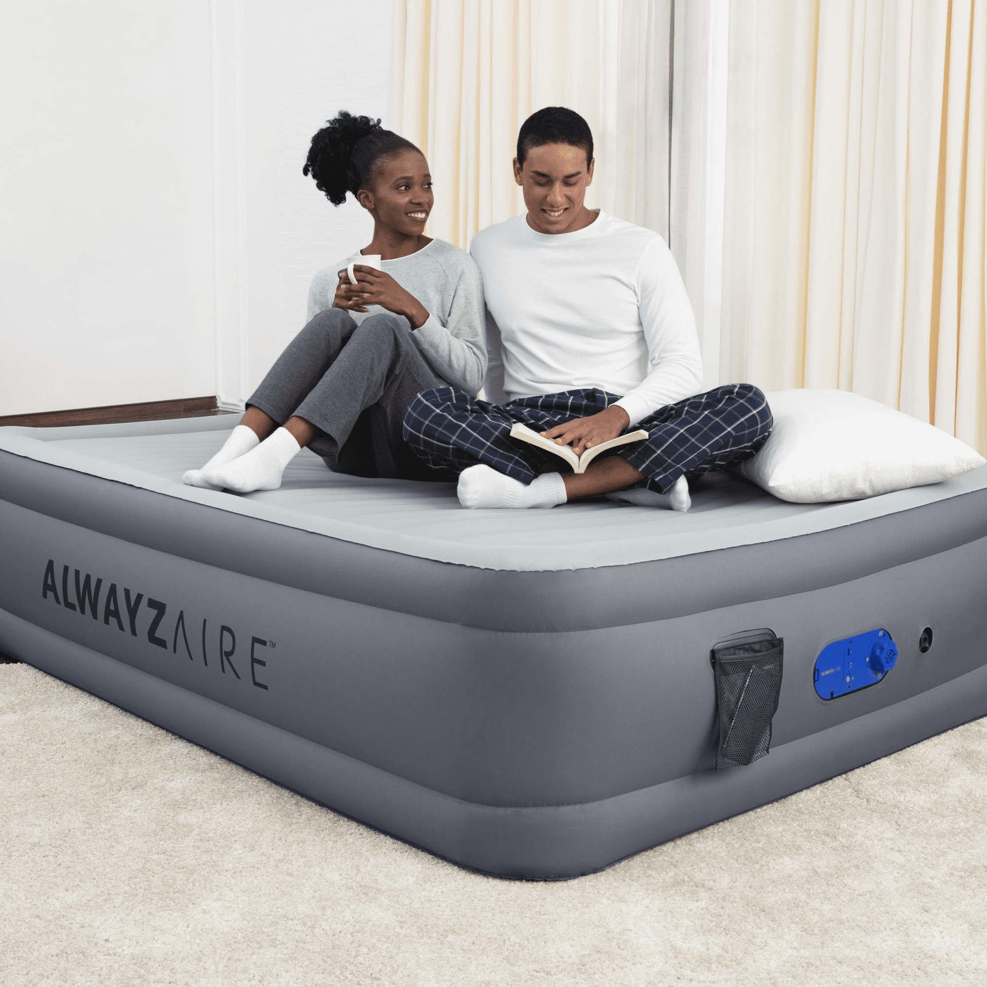 AlwayzAire 20" Queen Air Mattress with Built-in Pump