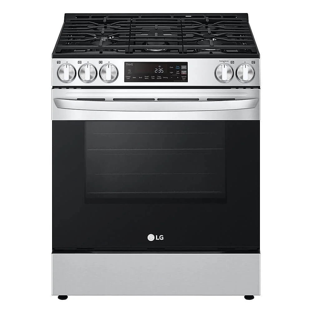 30 Inch Slide-In Gas Smart Range with 5 Sealed Burners, 5.8 cu. ft. Oven Capacity,