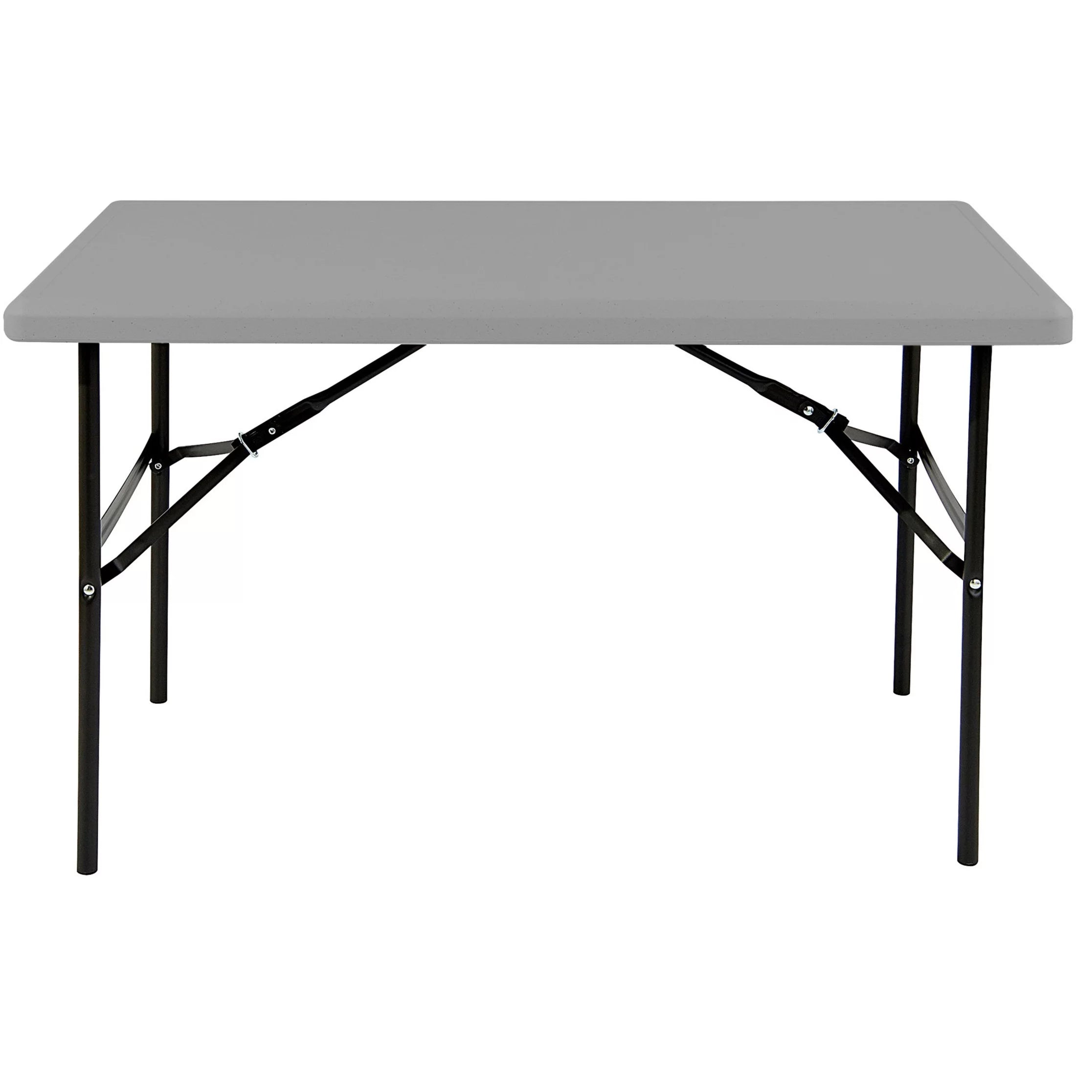 Ability One NSN6716418 7110-01-671-6418 Rectangular Blow Molded Folding Tables&#44; Charcoal - 30 x 96 x 29 in.
