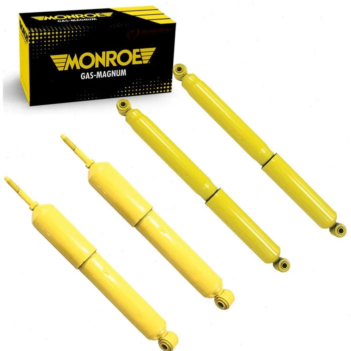 4 pc Monroe Front Rear Gas-Magnum Shock Absorbers compatible with GMC Sierra 2500 HD Classic 2007