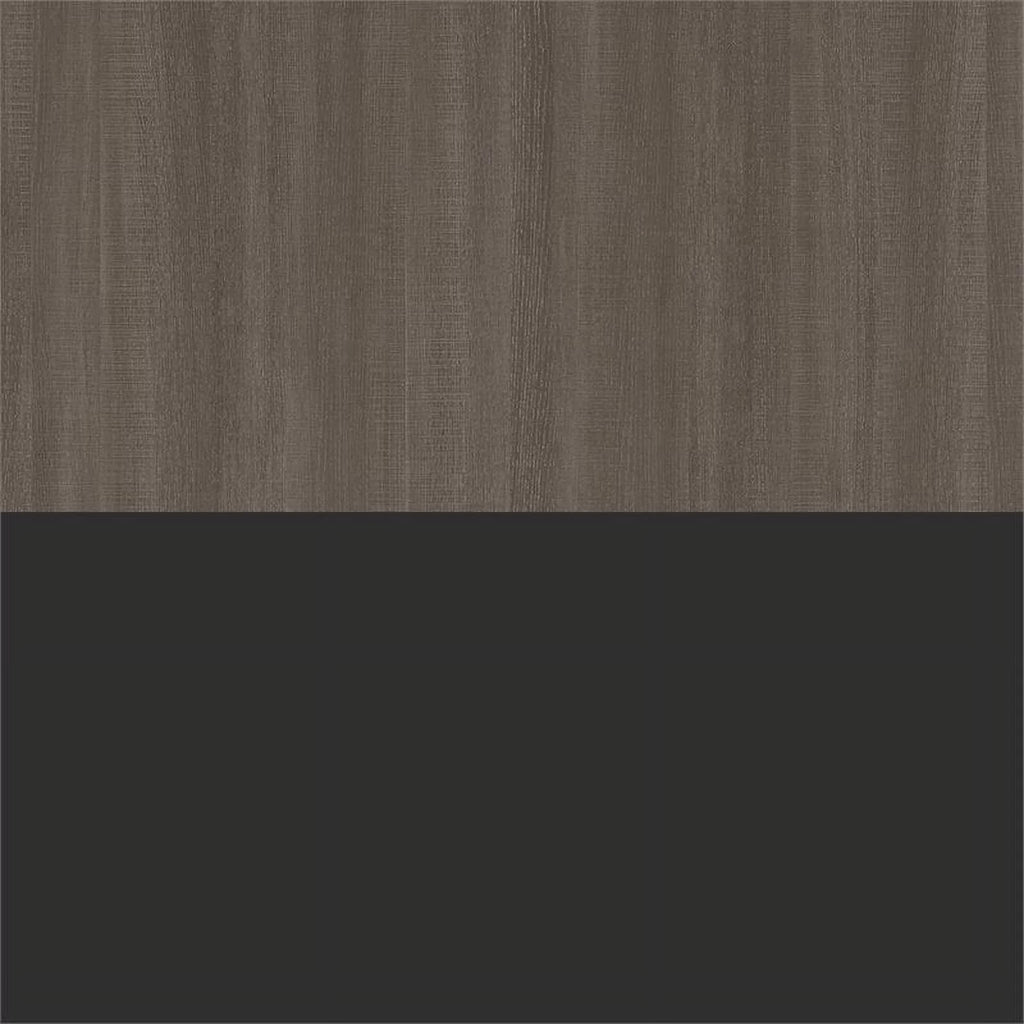 Atlin Designs 124" Queen Murphy Bed with Multifunctional Storage in Bark Gray