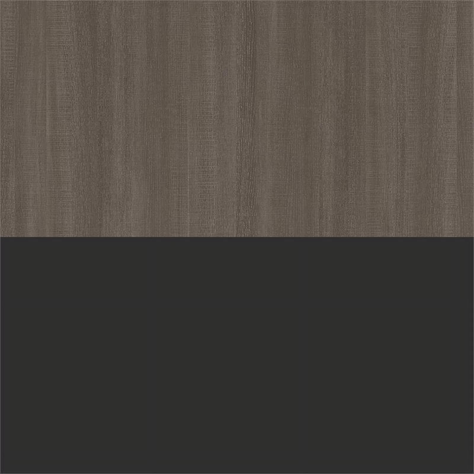 Atlin Designs 124" Queen Murphy Bed with Multifunctional Storage in Bark Gray