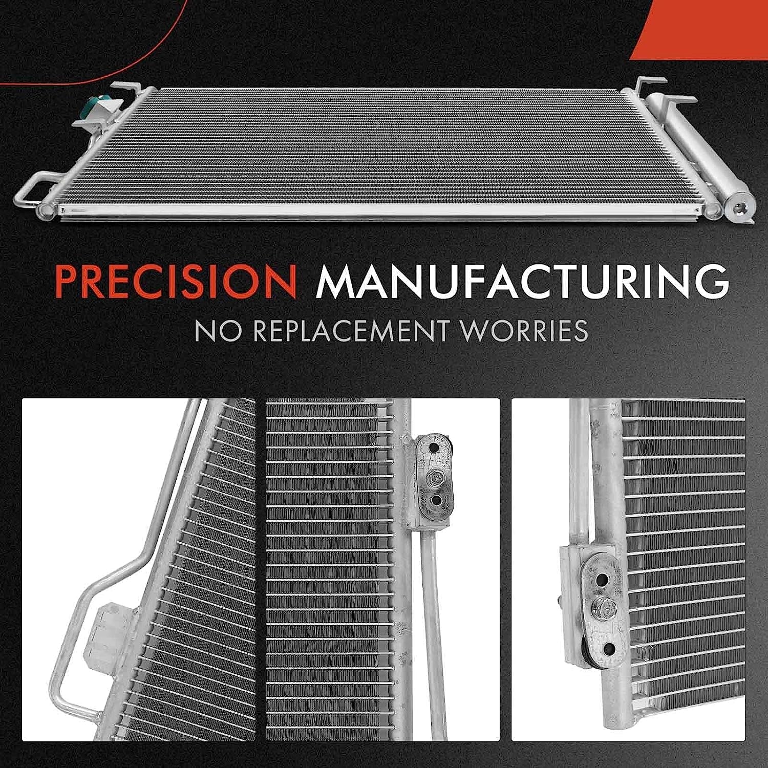 A-Premium Air Conditioning A/C Condenser Compatible with Smart Fortwo 2008-2015 L3 1.0L