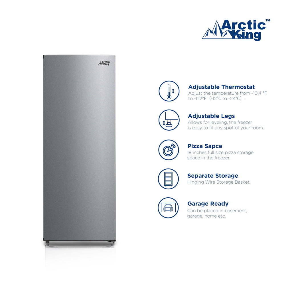 Arctic King 7.0 Cu ft Upright Freezer, White, ARU07M2AWW