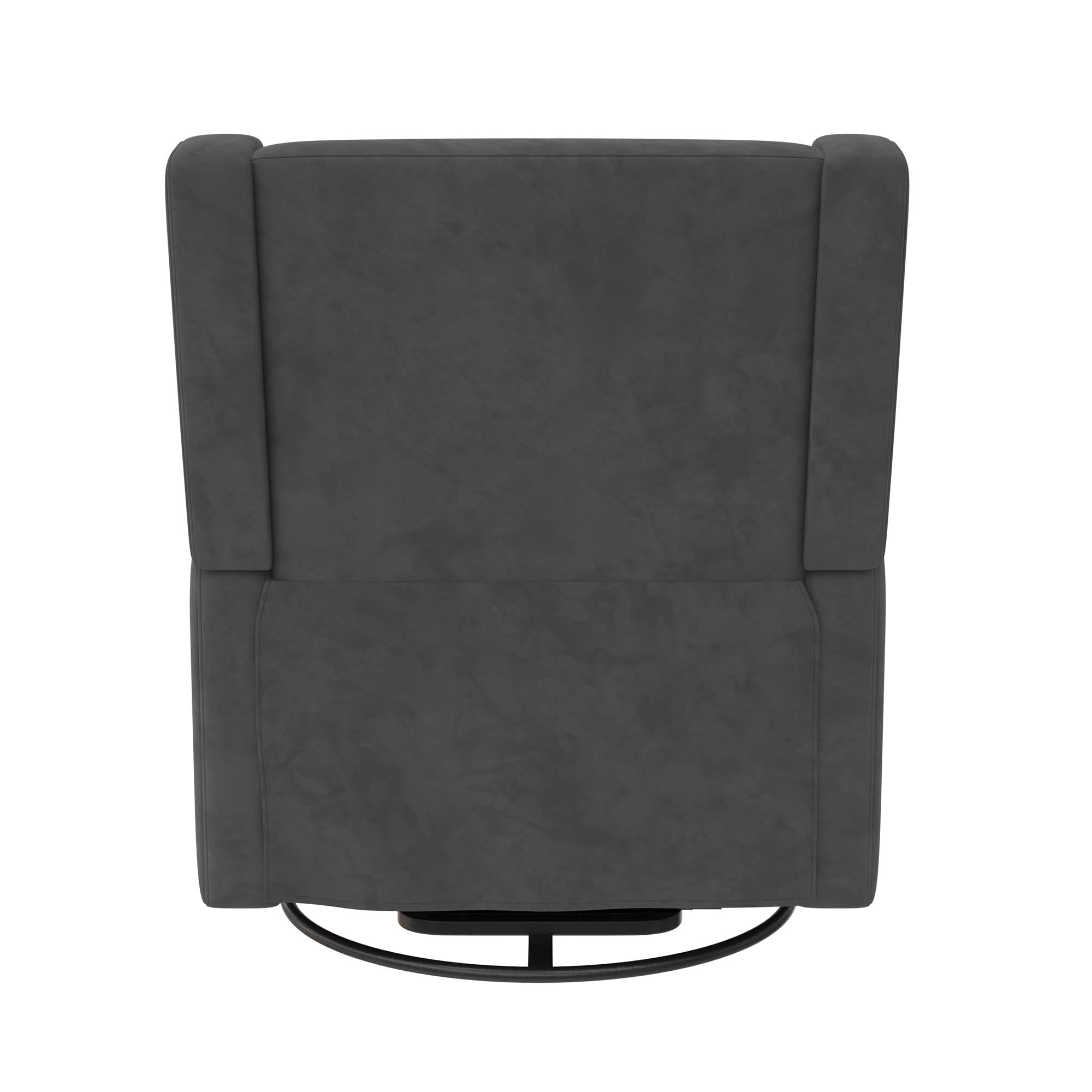 Baby Relax Otto 4-in-1 Nursery Swivel Glider Rocker Power Recliner with USB Ports, Gray Velvet