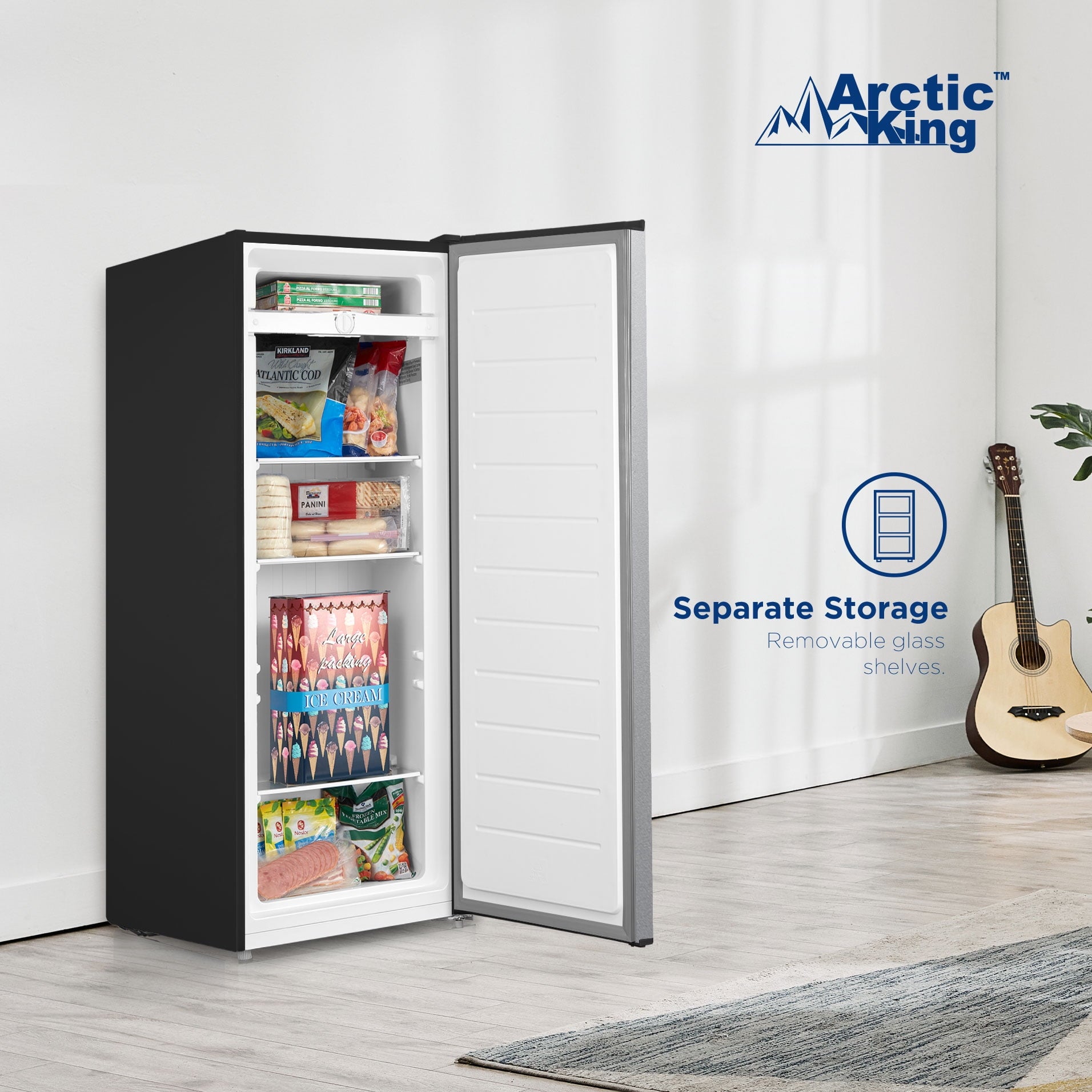 Arctic King 7.0 Cu ft Upright Freezer, White, ARU07M2AWW