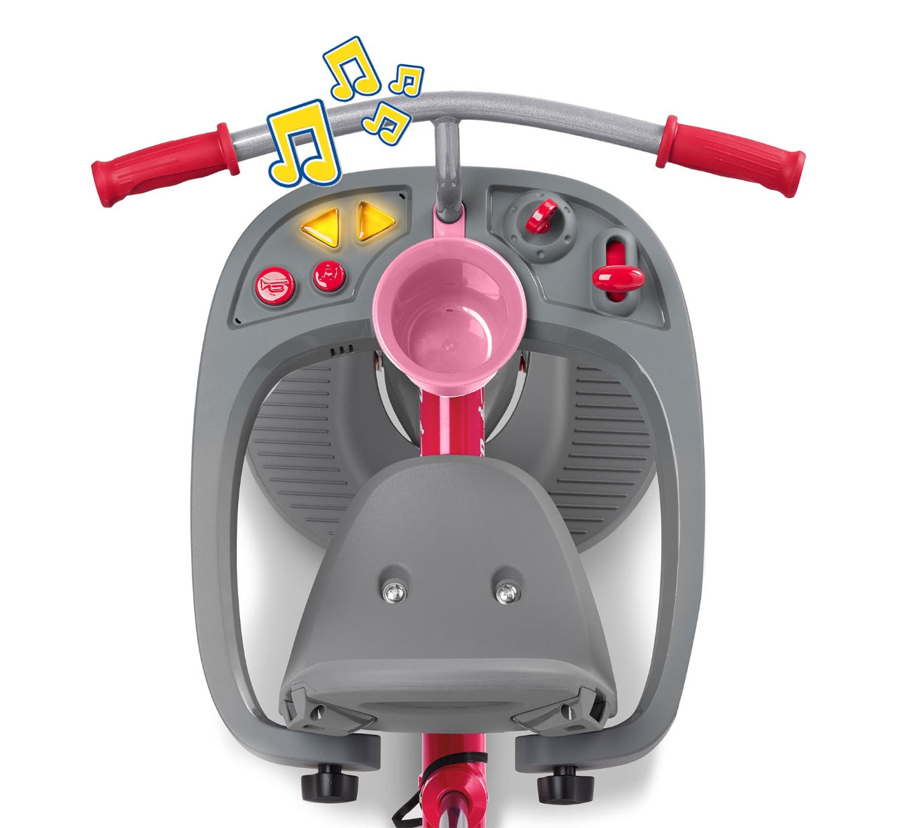 4-in-1 Stroll 'N Trike with Activity Tray Pink