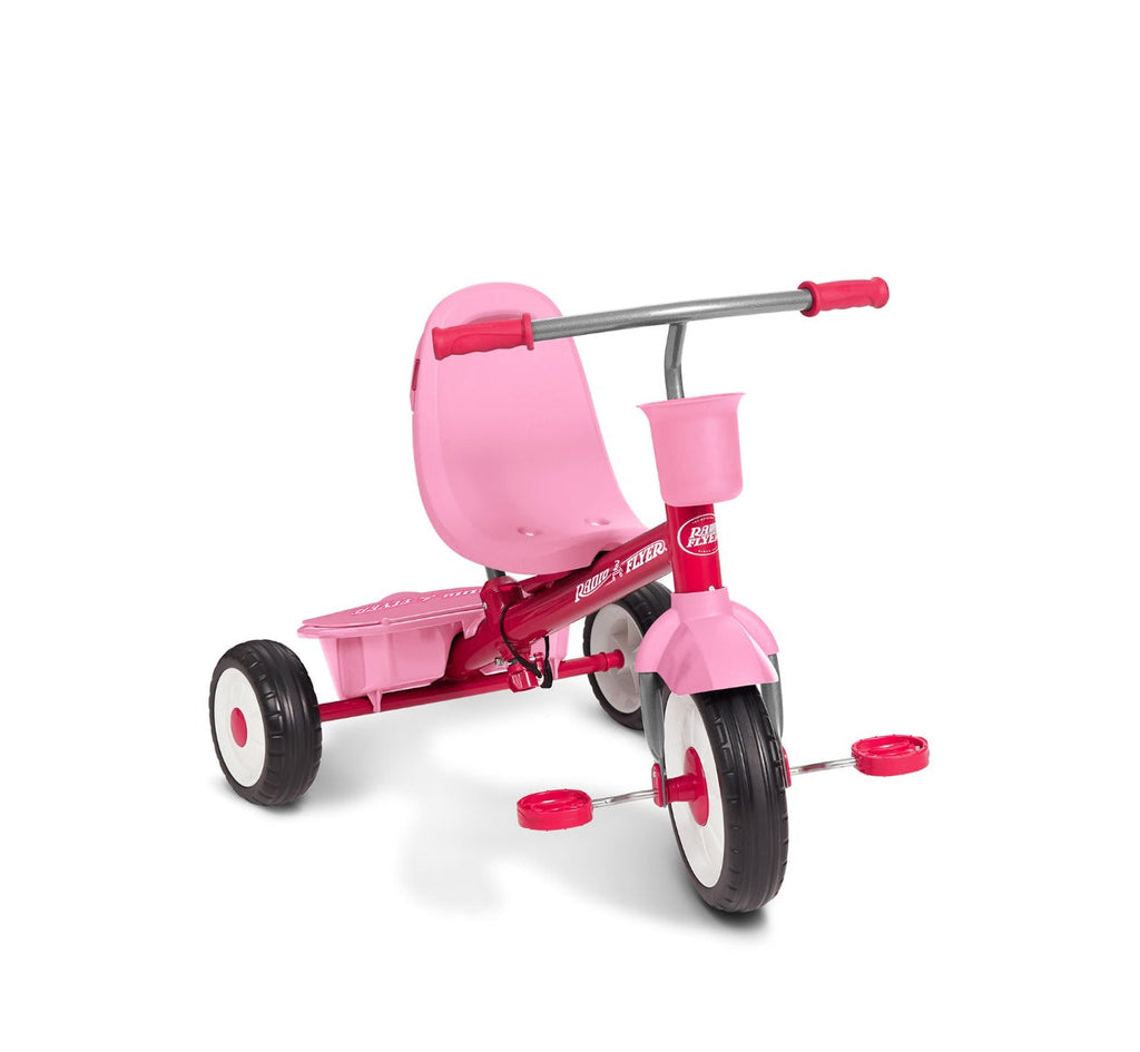 4-in-1 Stroll 'N Trike with Activity Tray Pink