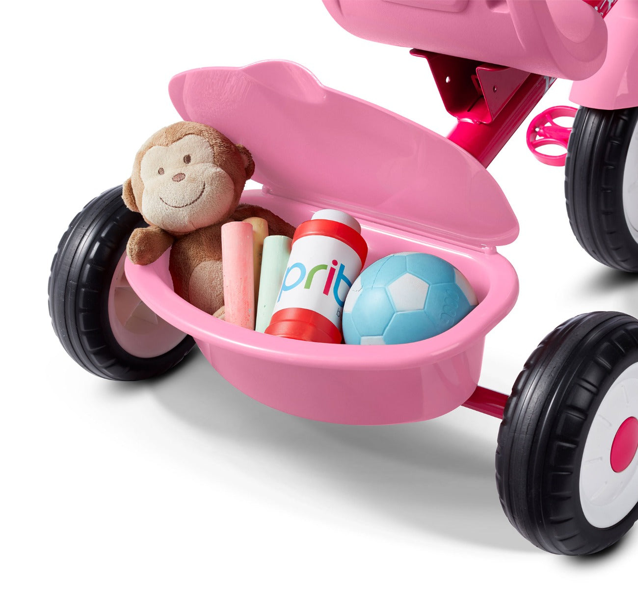 4-in-1 Stroll 'N Trike with Activity Tray Pink