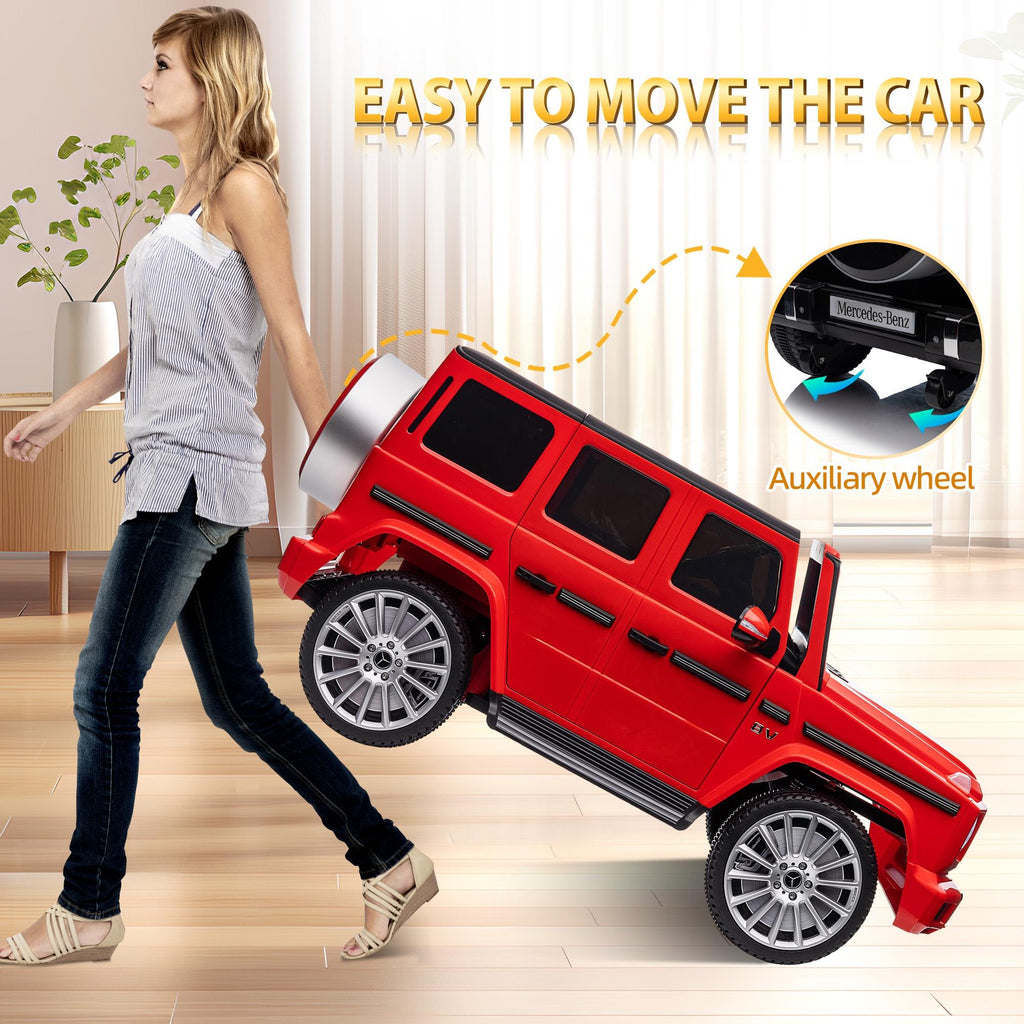 24V Ride on Car with Remote Control for Kids Mercedes Benz Ride on Car Toy for Boys and Girls 3-6 Years Old, Electric Vehicle, Bluetooth, LED Light, White
