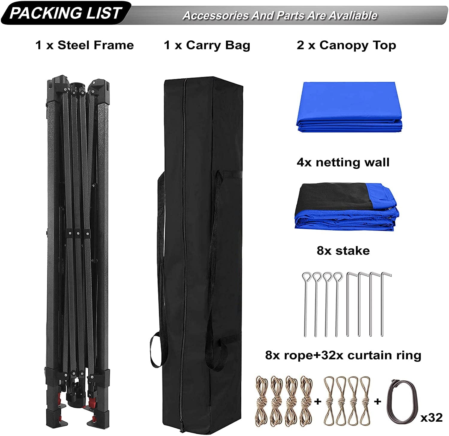 ABCCANOPY 13'x13' Gazebo Tent Outdoor Pop up Gazebo Canopy Shelter with Mosquito Netting, Brown
