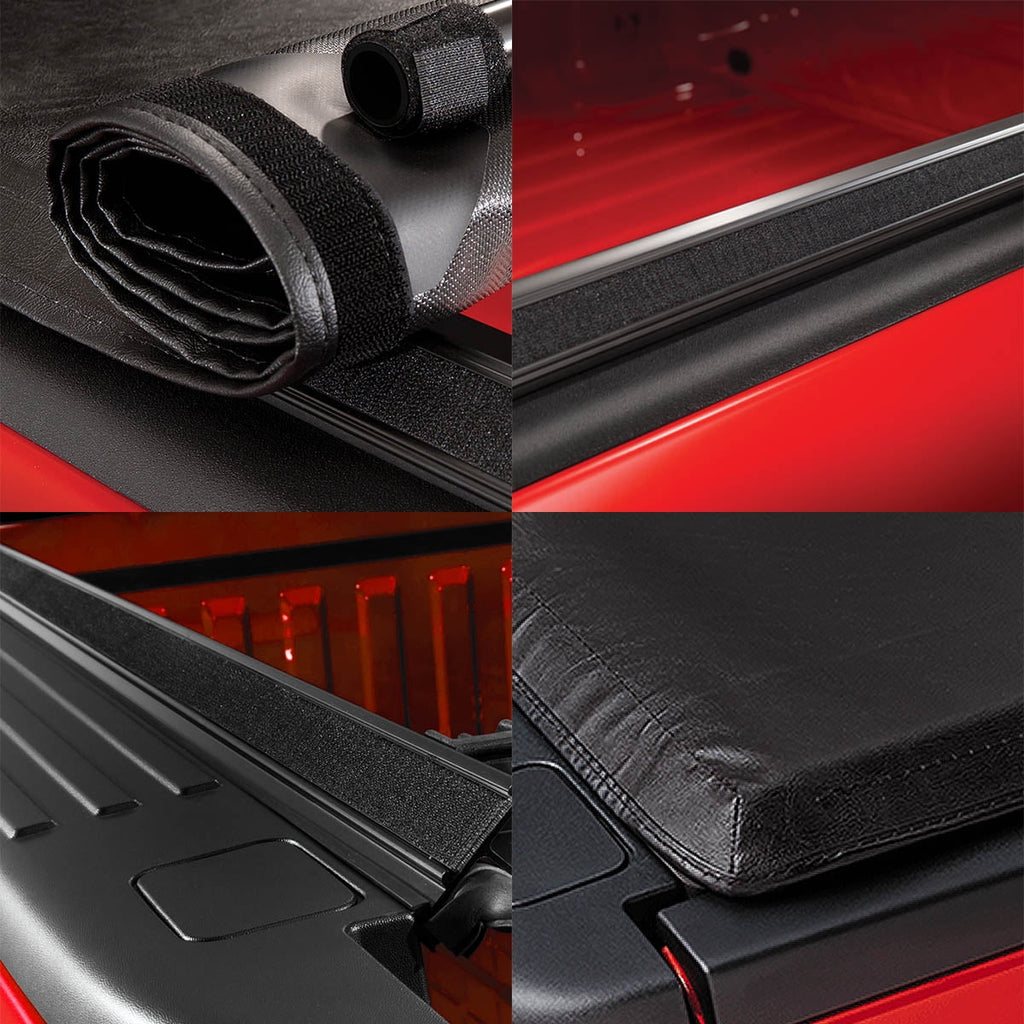Auto Drive Soft Roll up Truck Bed Tonneau Cover Fits 15-19 Chevy Colorado / GMC Canyon 5Ft Bed