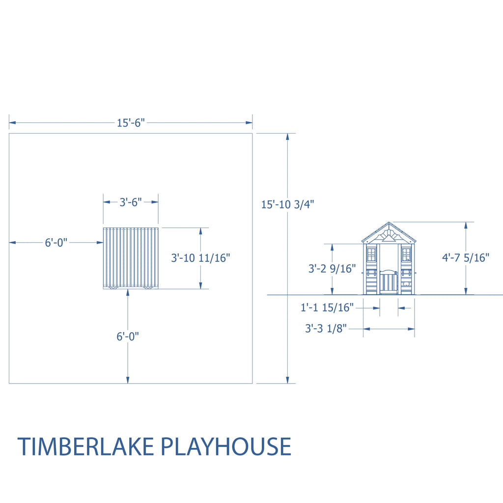 Backyard Discovery Timberlake Cedar Wooden Playhouse