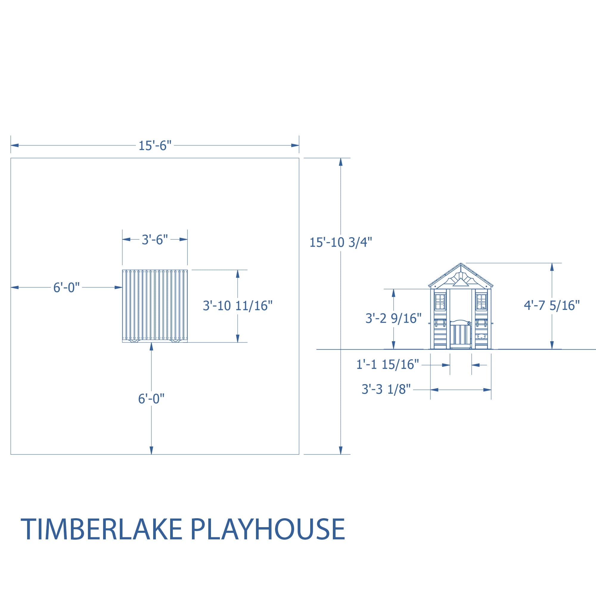 Backyard Discovery Timberlake Cedar Wooden Playhouse