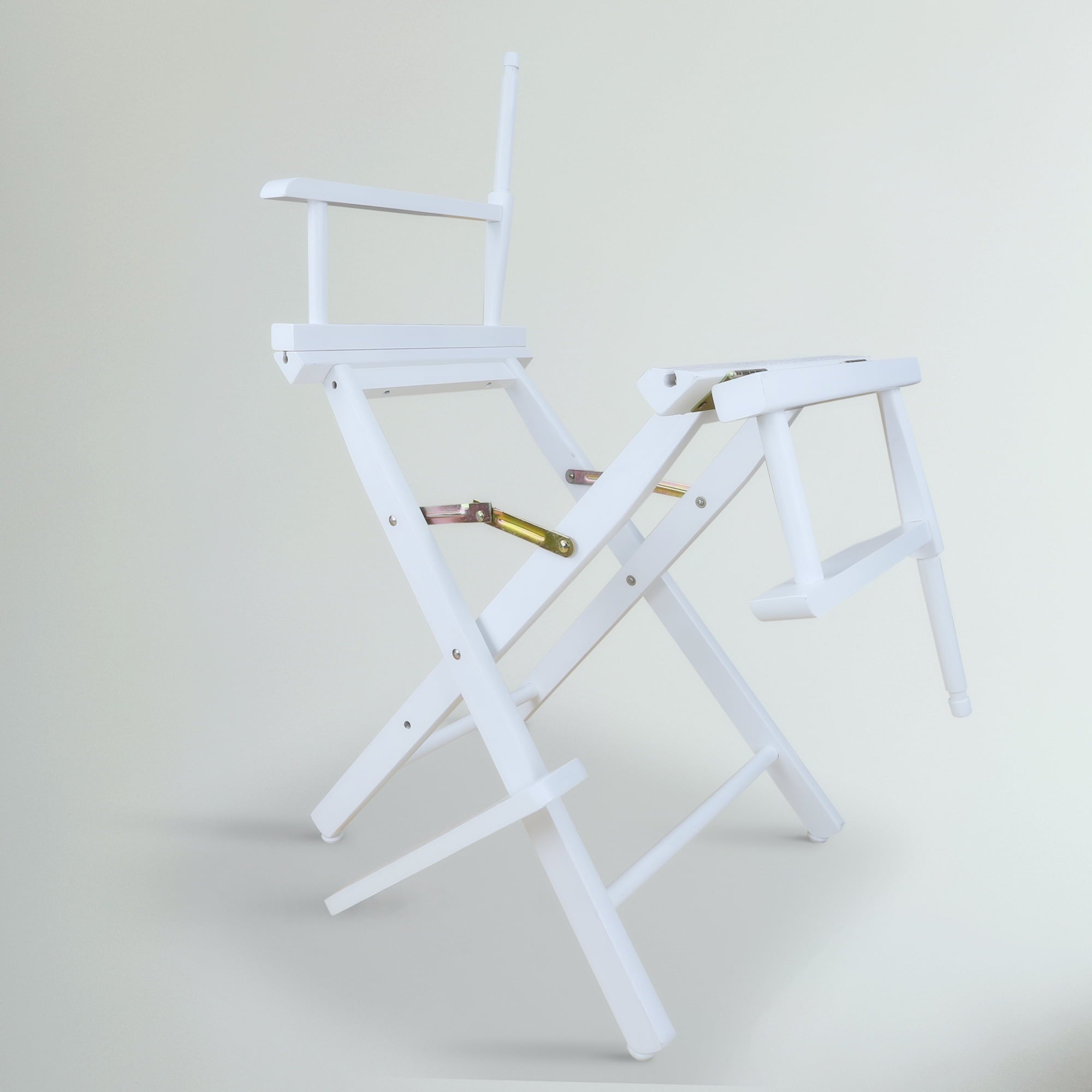 "24" Director's Chair White Frame-Purple Canvas"