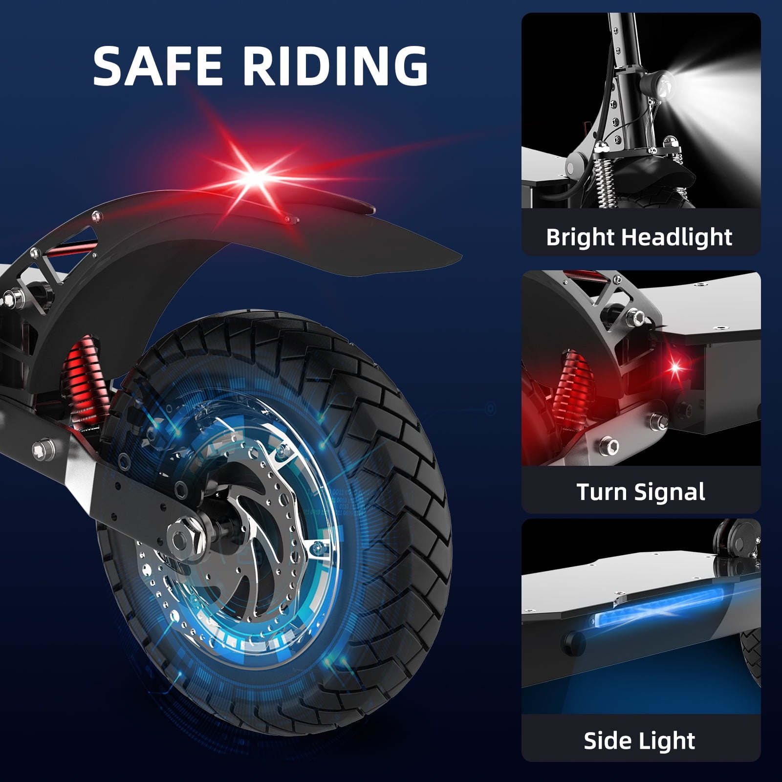 AJOOSOS X750 Electric Scooter, 1300W Powerful Motor, 35 mph Max Speed, 40 Miles Long Range, Foldable Electric Scooter Adults