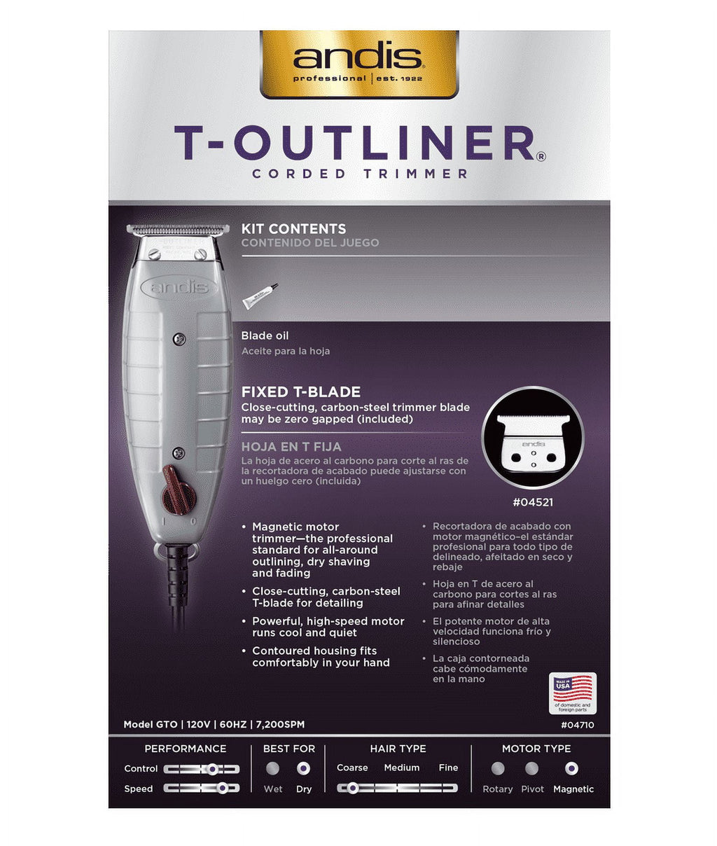 Andis Clippers Professional T-Outliner Trimmer 1 ea