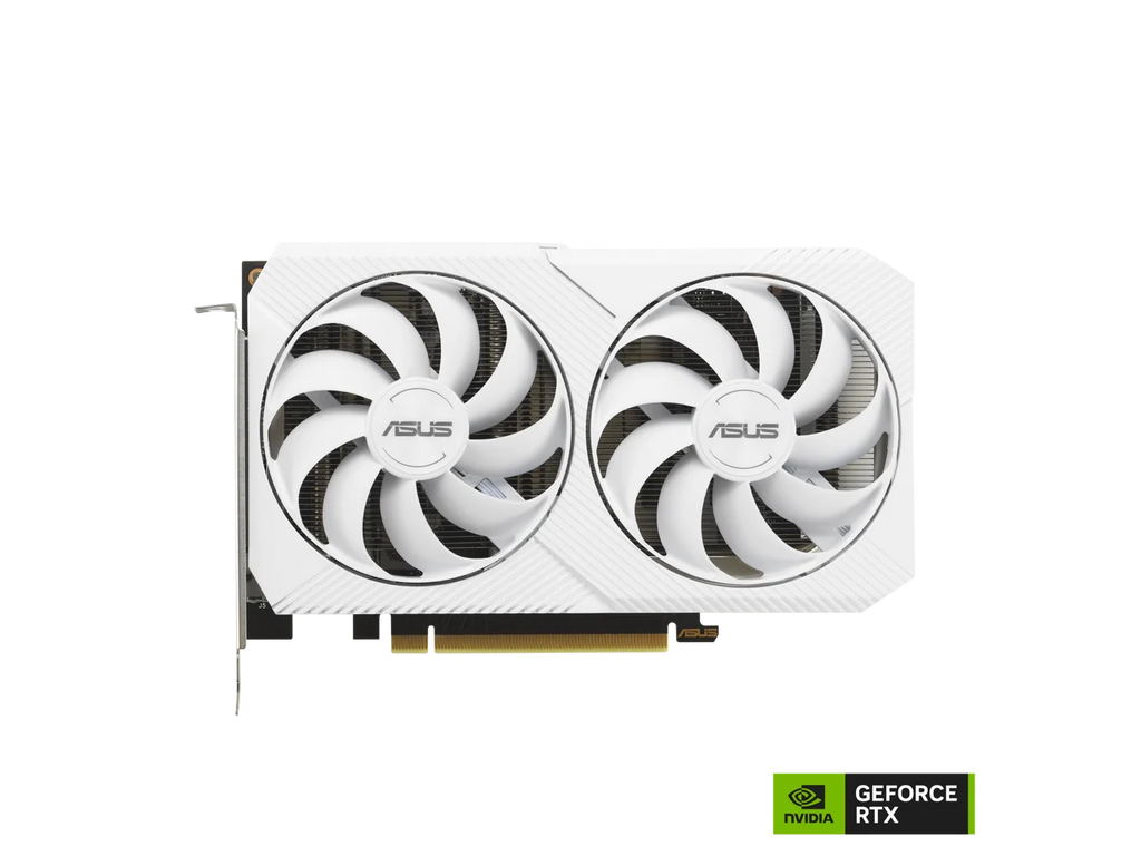 ASUS Dual GeForce RTX 3060 White OC Edition 12GB GDDR6 (PCIe 4.0, 12GB GDDR6, HDMI 2.1, DisplayPort 1.4a, 2-slot design, Axial-tech fan design, 0dB technology) DUAL-RTX3060-O12G-WHITE