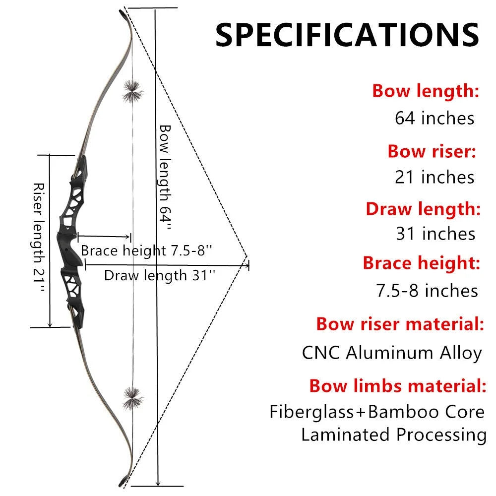64 inch 30-60 lbs Outdoor Shooting Alloy Material Jungle Coating Hunting and Archery Adult Bow （camo 40lbs）