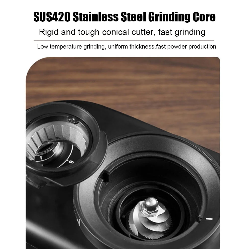 Aibecy Electric Burr Coffee Grinder Adjustable Automatic Conical Burr Mill Coffee Bean Grinder with 25 Grind Setting for 2-12 Cups Capacity French Press Drip Coffee and Espresso Black