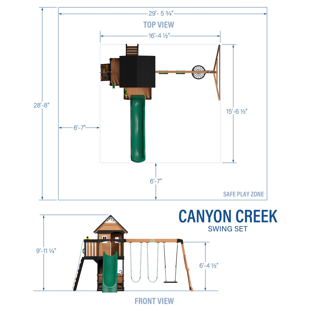 Backyard Discovery Canyon Creek Swing Set