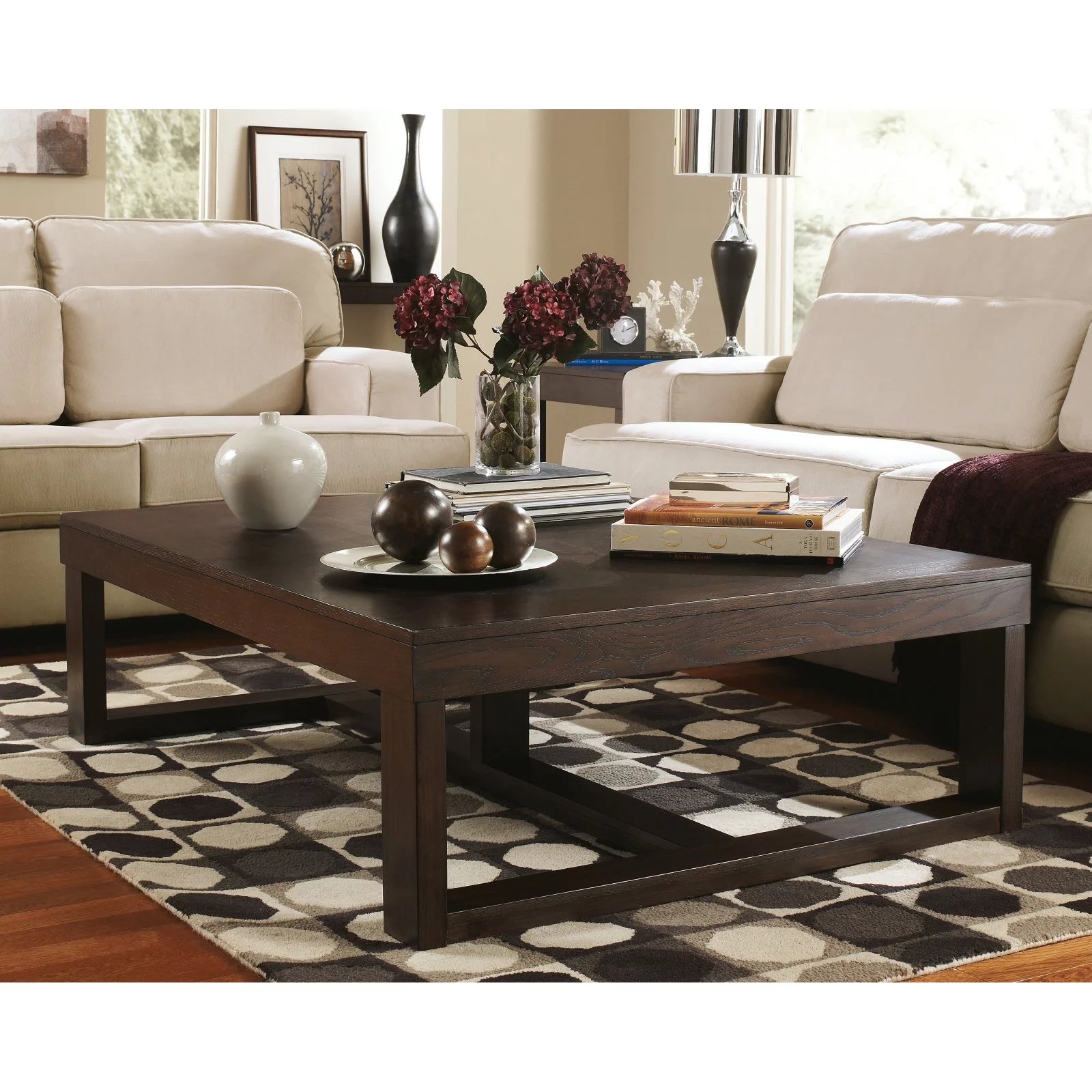Ashley Furniture Watson Coffee Table in Dark Brown