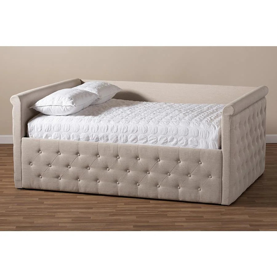 Baxton Studio Amaya Modern and Contemporary Fabric Upholstered Daybed