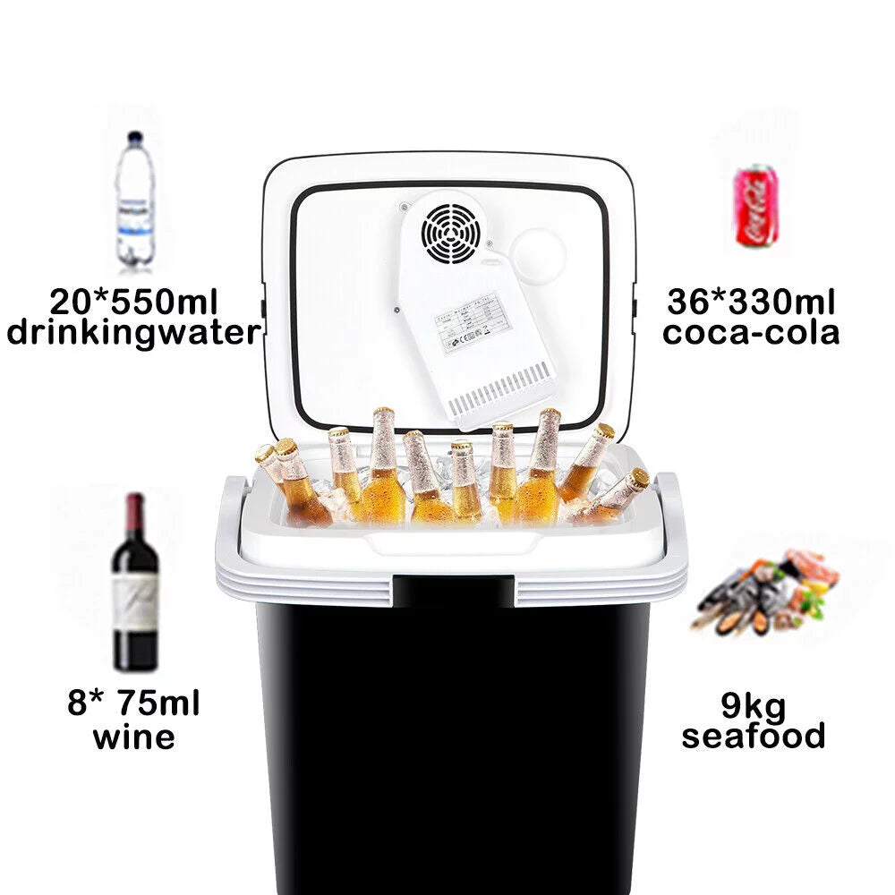 2023 Newest Portable Iceless Thermoelectric Cooler Warmer Low Noise Car Electric Refrigerator Mini Fridge for Car Travel Trip Caming