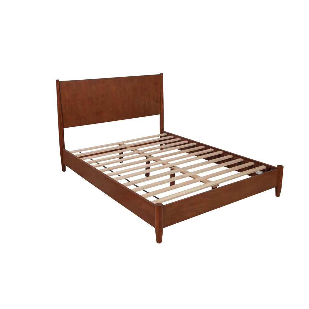 Alpine Furniture Flynn Full Platform Bed in Acorn