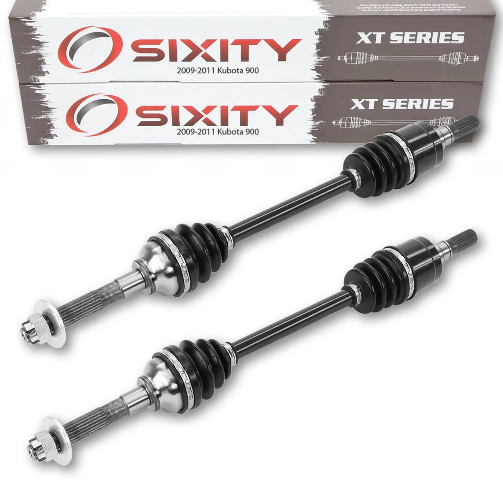 2 pc Sixity XT Front Left Right Axle compatible with Kubota 900 2009-2011 - RTV900T9 Early Model 4X4