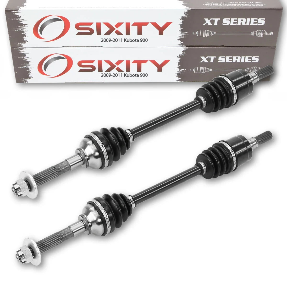 2 pc Sixity XT Front Left Right Axle compatible with Kubota 900 2009-2011 - RTV900T9 Early Model 4X4