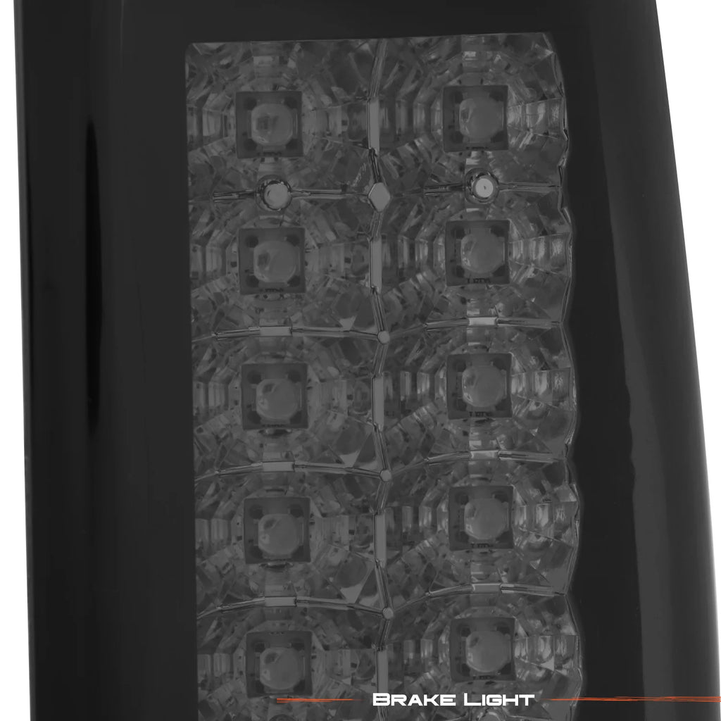 AKKON - For 04-08 Ford F150 Styleside Model Pickup Truck Black Smoke LED Tail Lights Brake Lamps Replacement