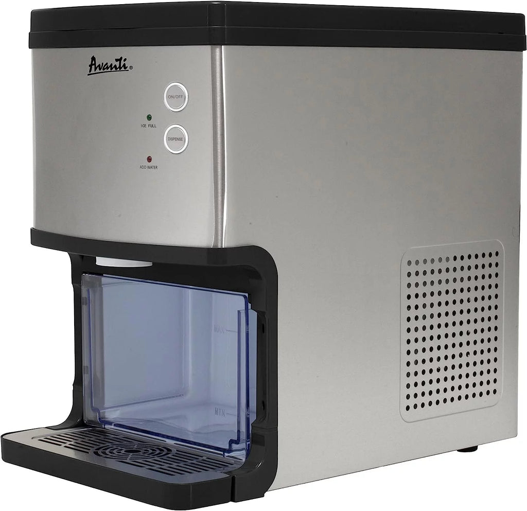 Avanti Elite Series Countertop Nugget Ice Maker and Dispenser, 33 lbs, in Stainless Steel NIMD3313S-IS