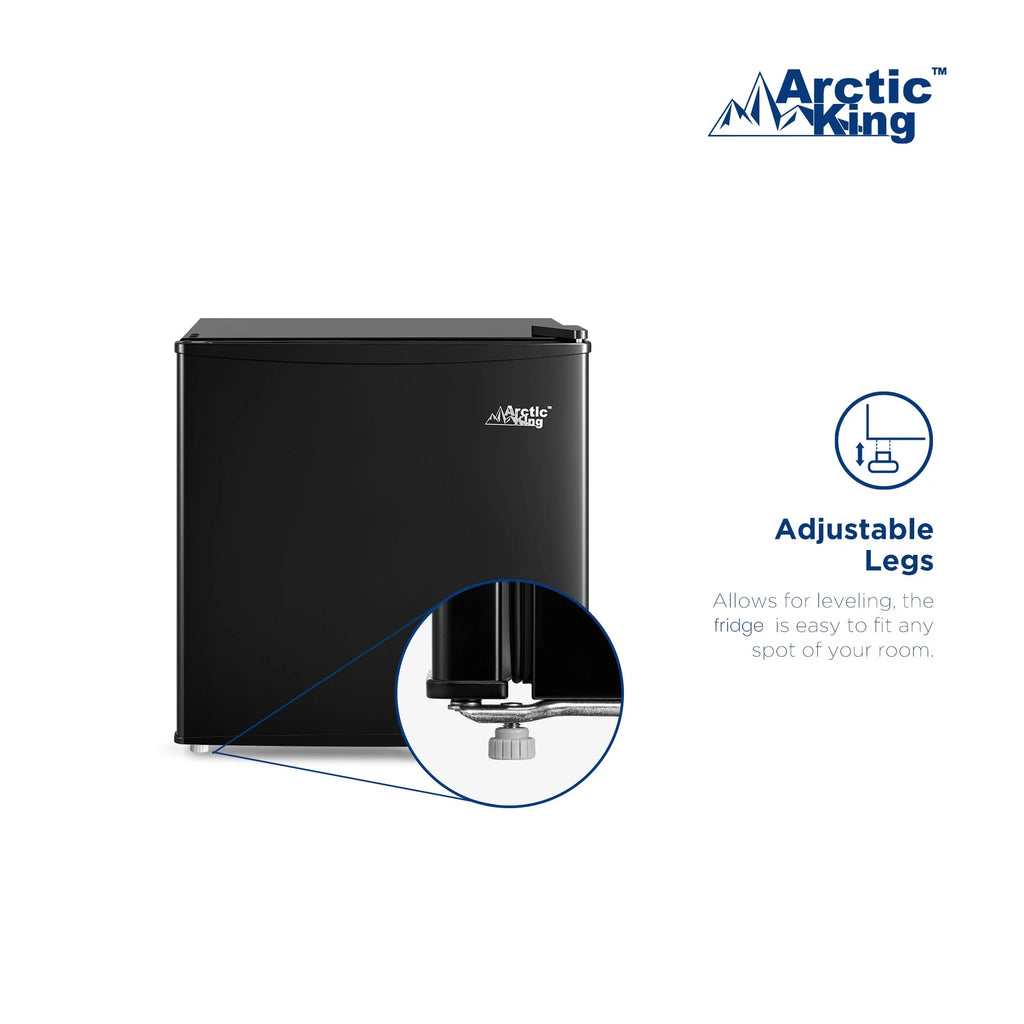 Arctic King 1.7 Cu ft No Freezer Mini Fridge, Black, E-Star, ARM17A5ABB