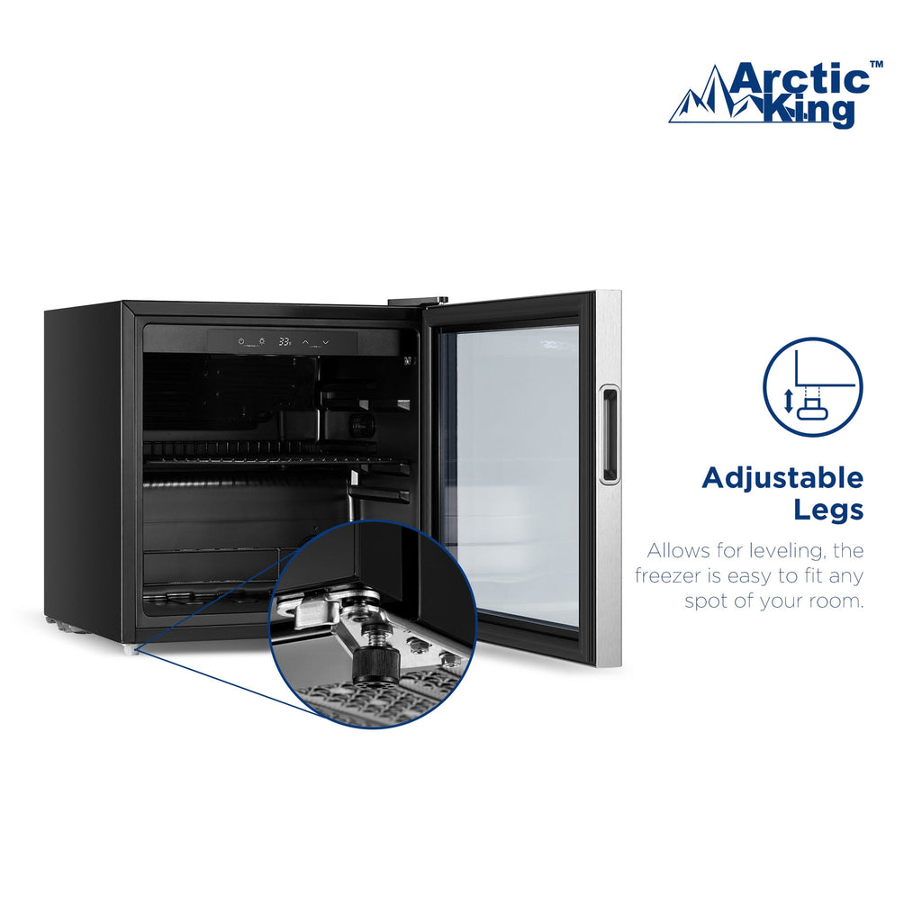 Arctic King 48-Can Stainless Steel Beverage Fridge & Cooler with Electrical Control, ARV48B1AST