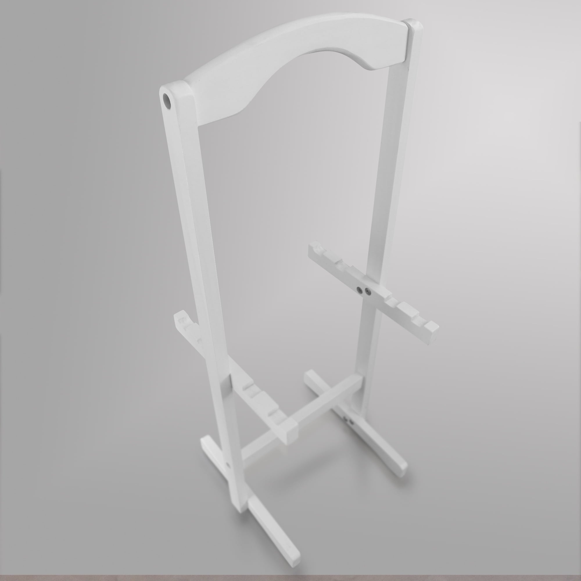 5 Piece TV Tray Table Set in White (4 Trays, 1 Stand)