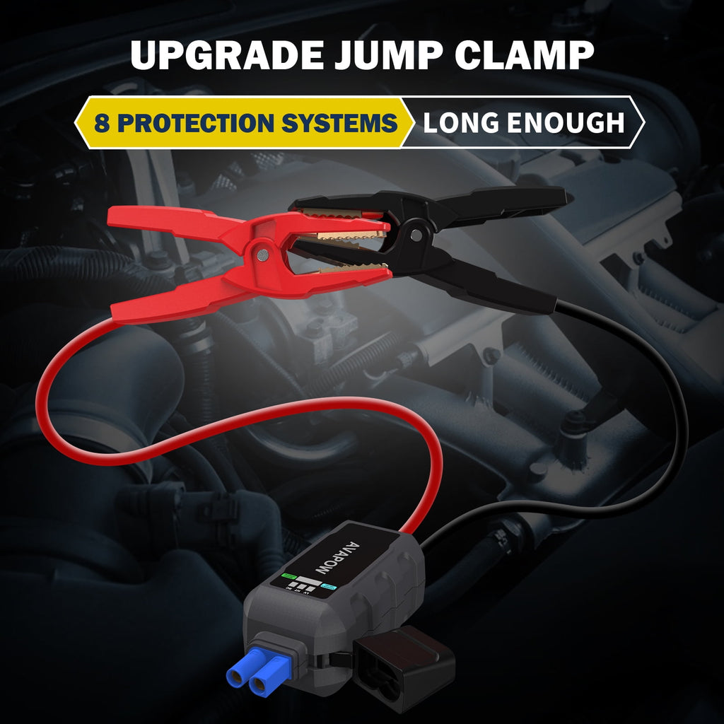 AVAPOW W68 6000A Car Battery Jump Starter(for All Gas or up to 12L Diesel) , Yellow