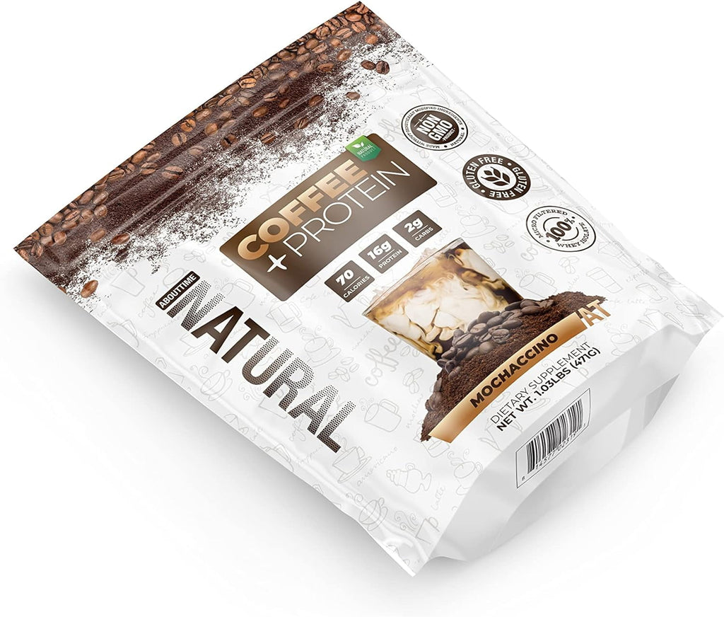 About Time Vegan Protein plus Coffee Moccachino - 1.03 lbs Pack of 2