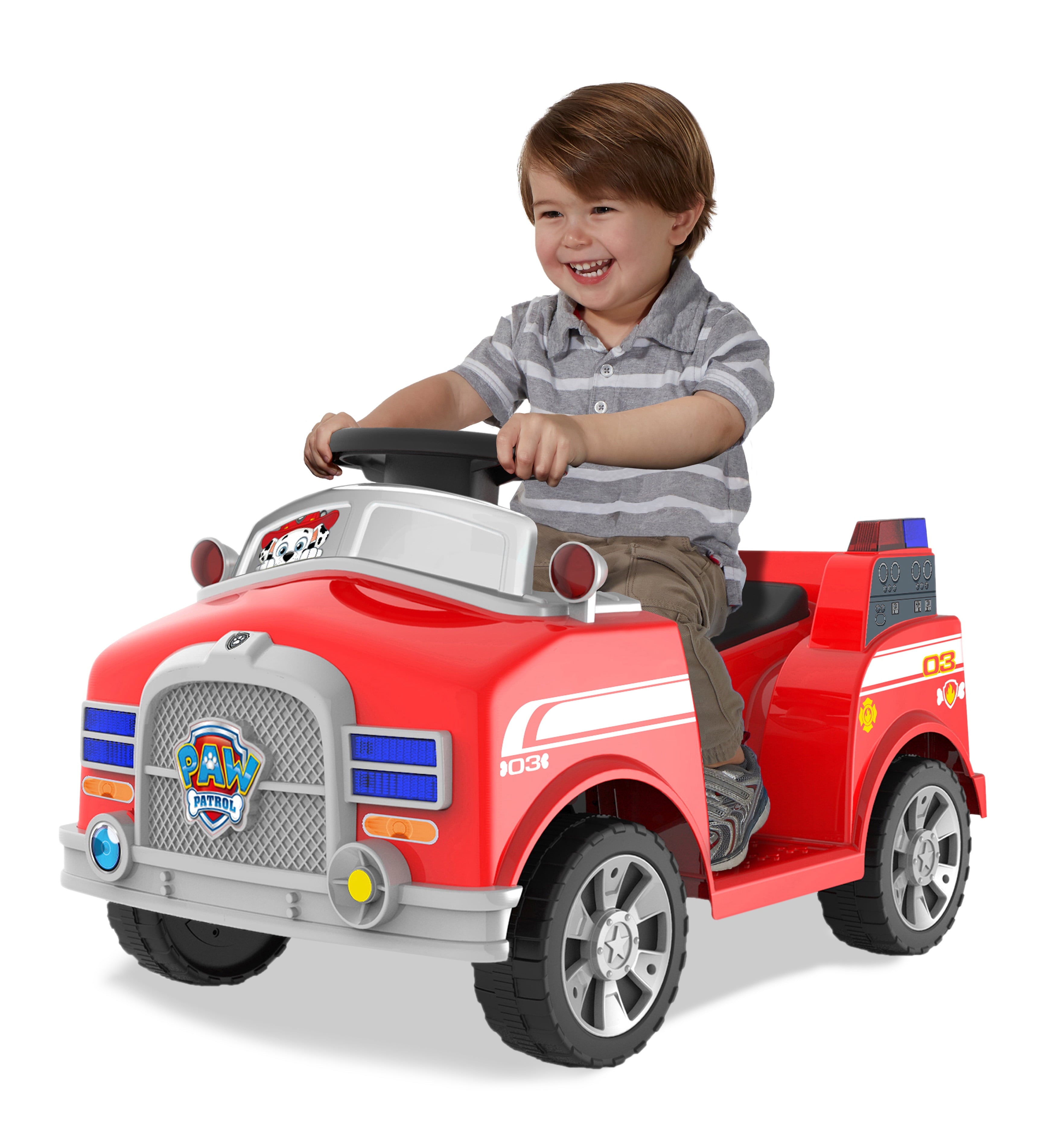 6 Volt Paw Patrol Marshall Quad with Realistic Fire Truck Sounds!