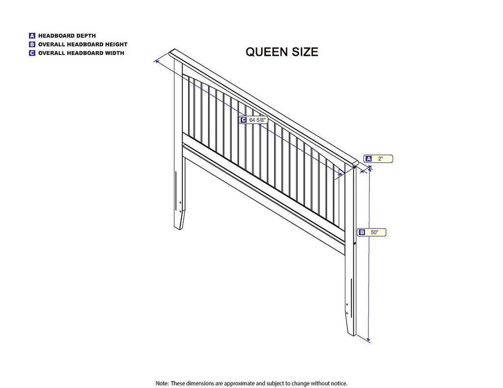 AFI Nantucket Queen Solid Wood Panel Headboard with Attachable Charger, Walnut