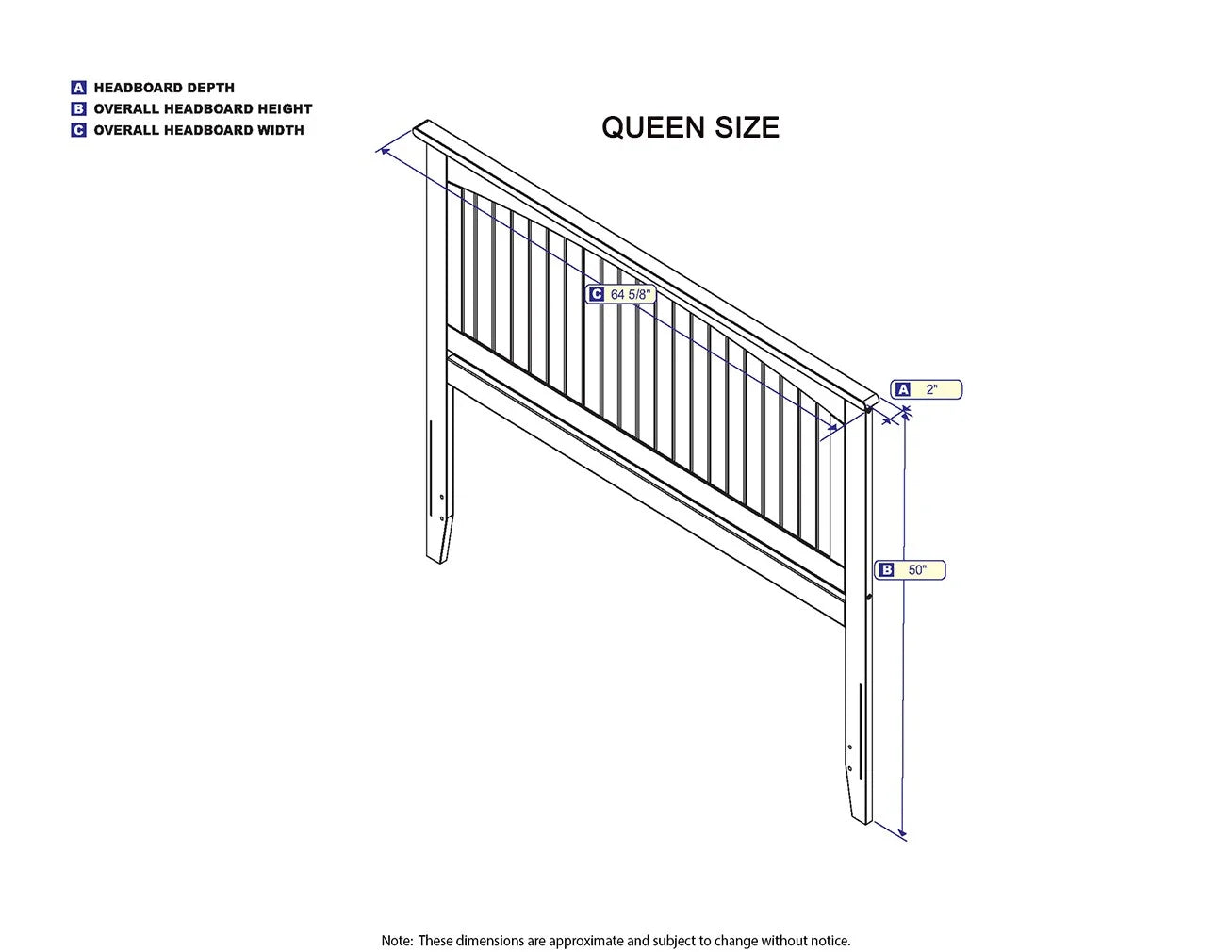 AFI Nantucket Queen Solid Wood Panel Headboard with Attachable Charger, Walnut