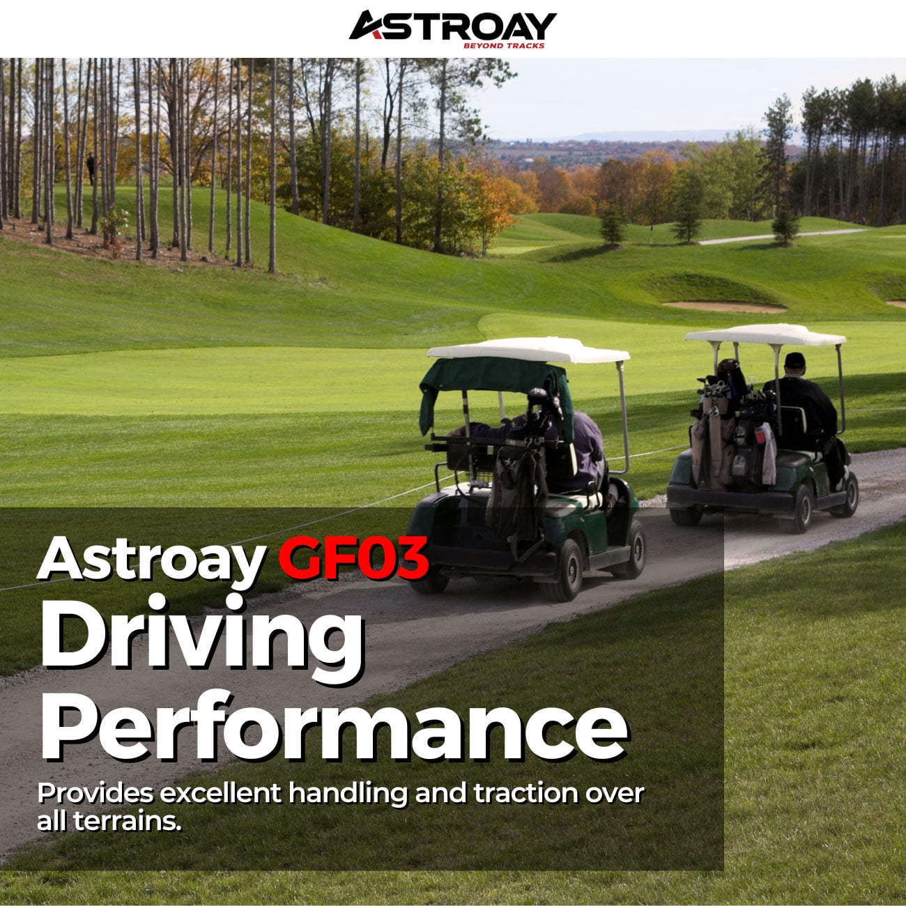 22 x 11 - 10 Astroay GF03 Golf Cart Tire