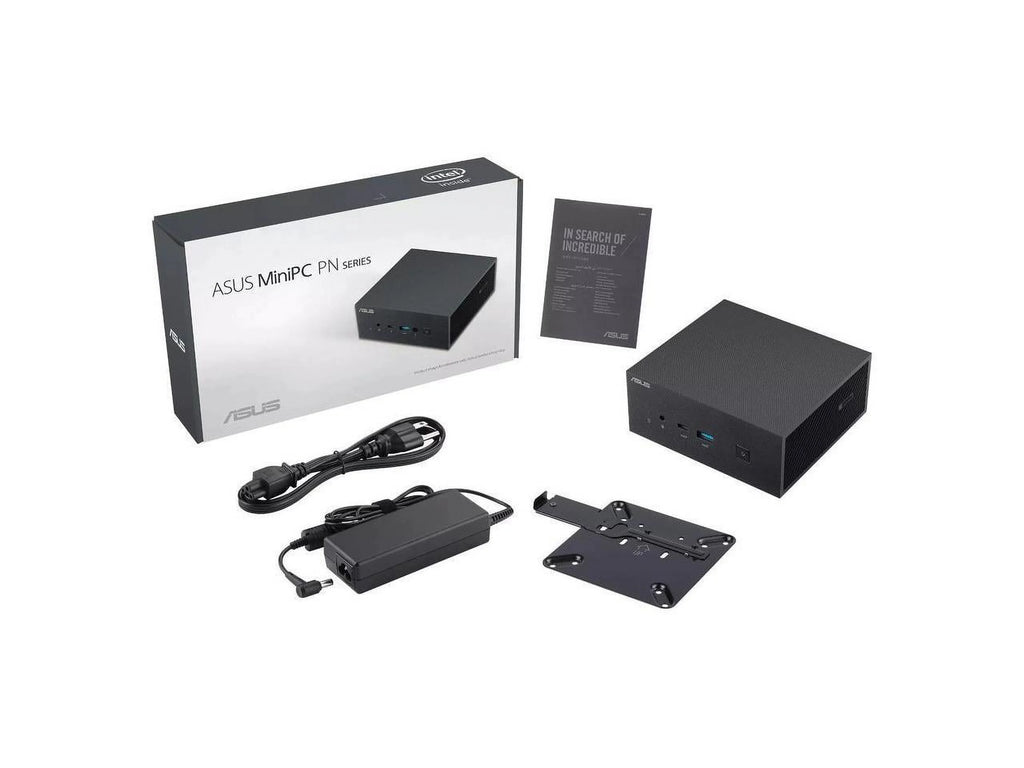 ASUS PN63-S1 Mini PC Barebone with Intel Core i3-1115G4, up to 64GB DDR4 RAM, two M.2 SSD plus one 2.5-inch HDD, WiFi 6, Bluetooth, USB-C with VESA Mount (PN63-S1-BB3000XFD-NL)