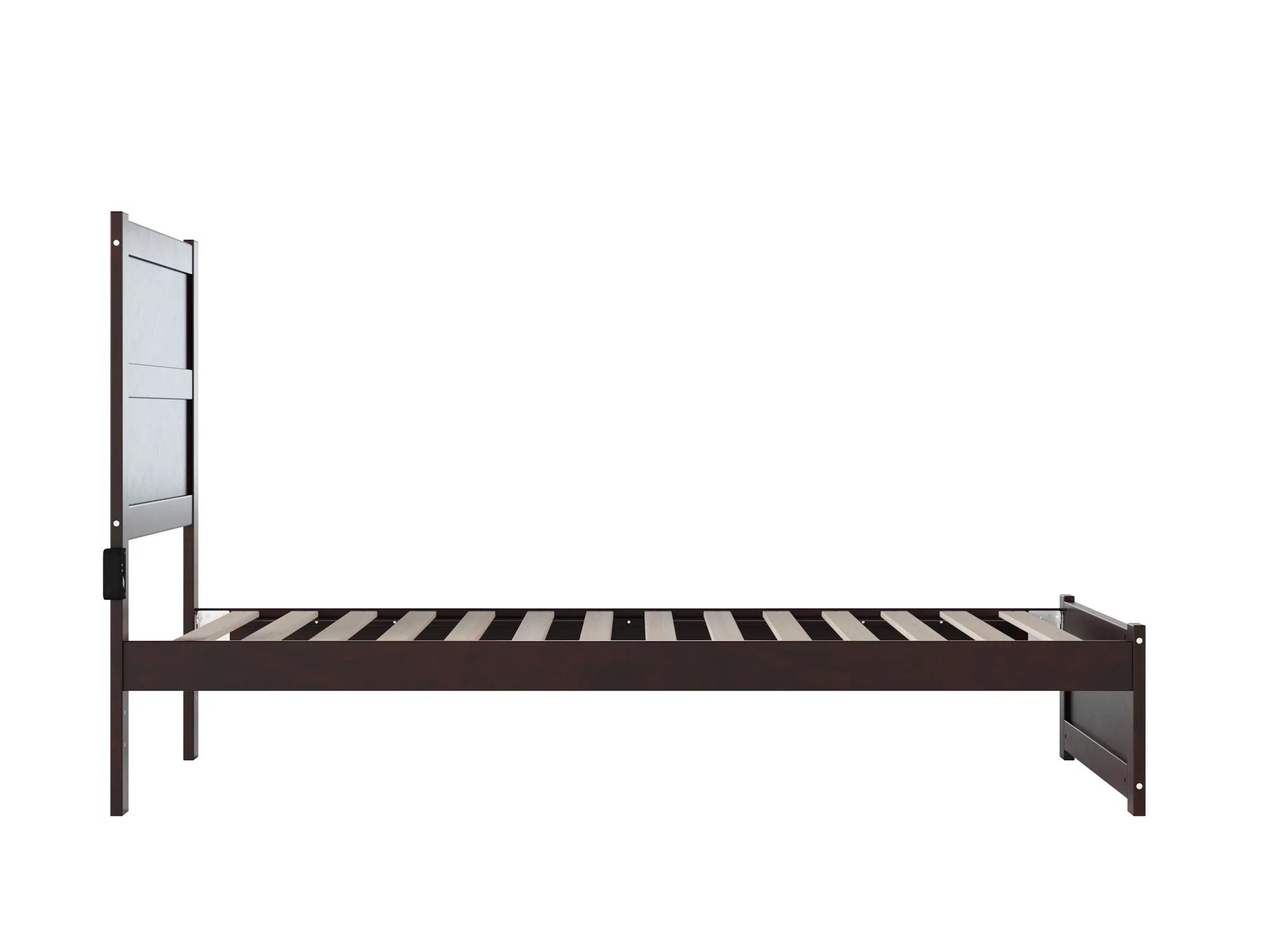 AFI NoHo 14" Twin XL Wood Platform Bed with Modern Panel Headboard & Footboard, Espresso