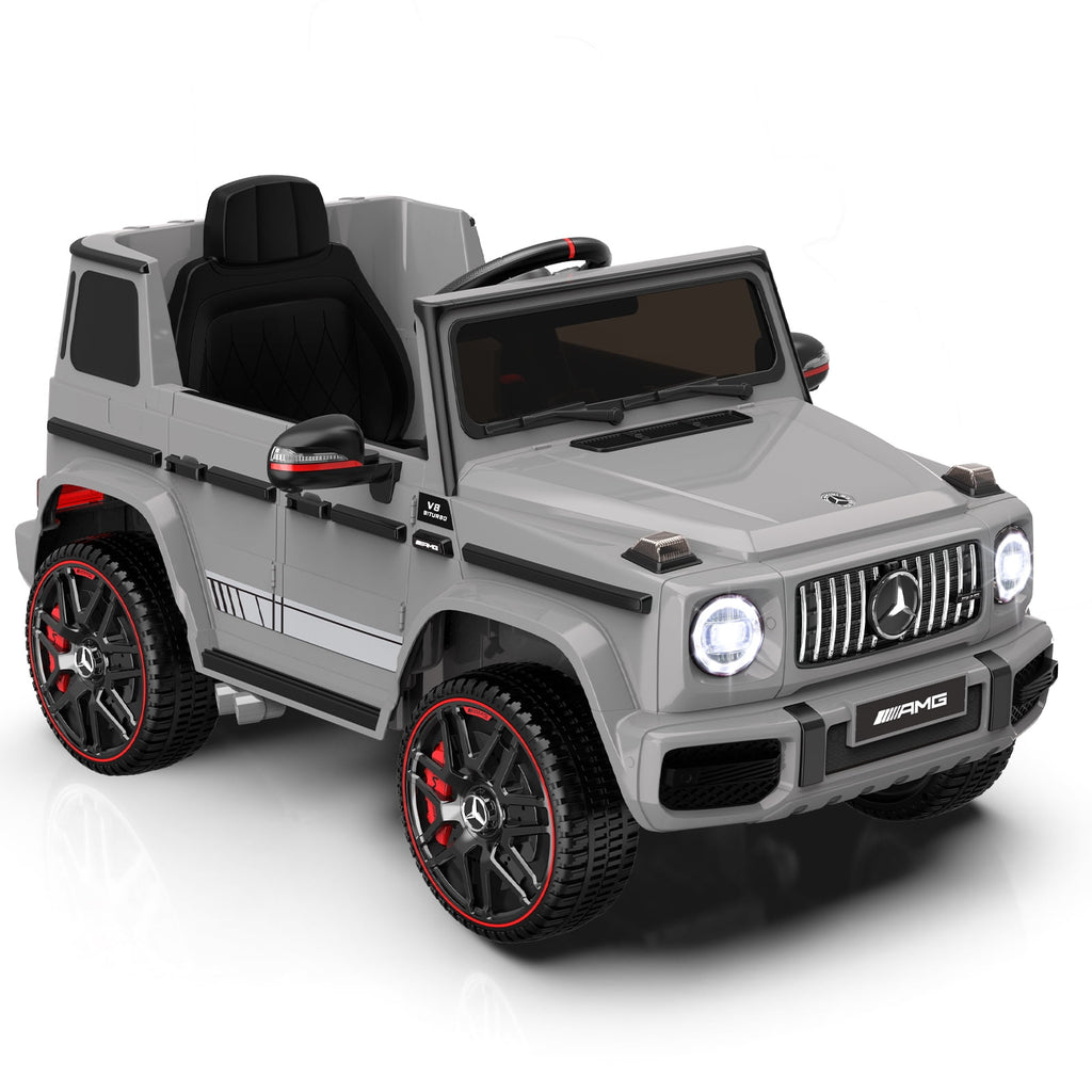 12Volt 1 Seater Mercedes-Benz G63 Licensed Powered Ride on Toy with Remote Control, Gift for Kids Aged 2~4 Years -Red