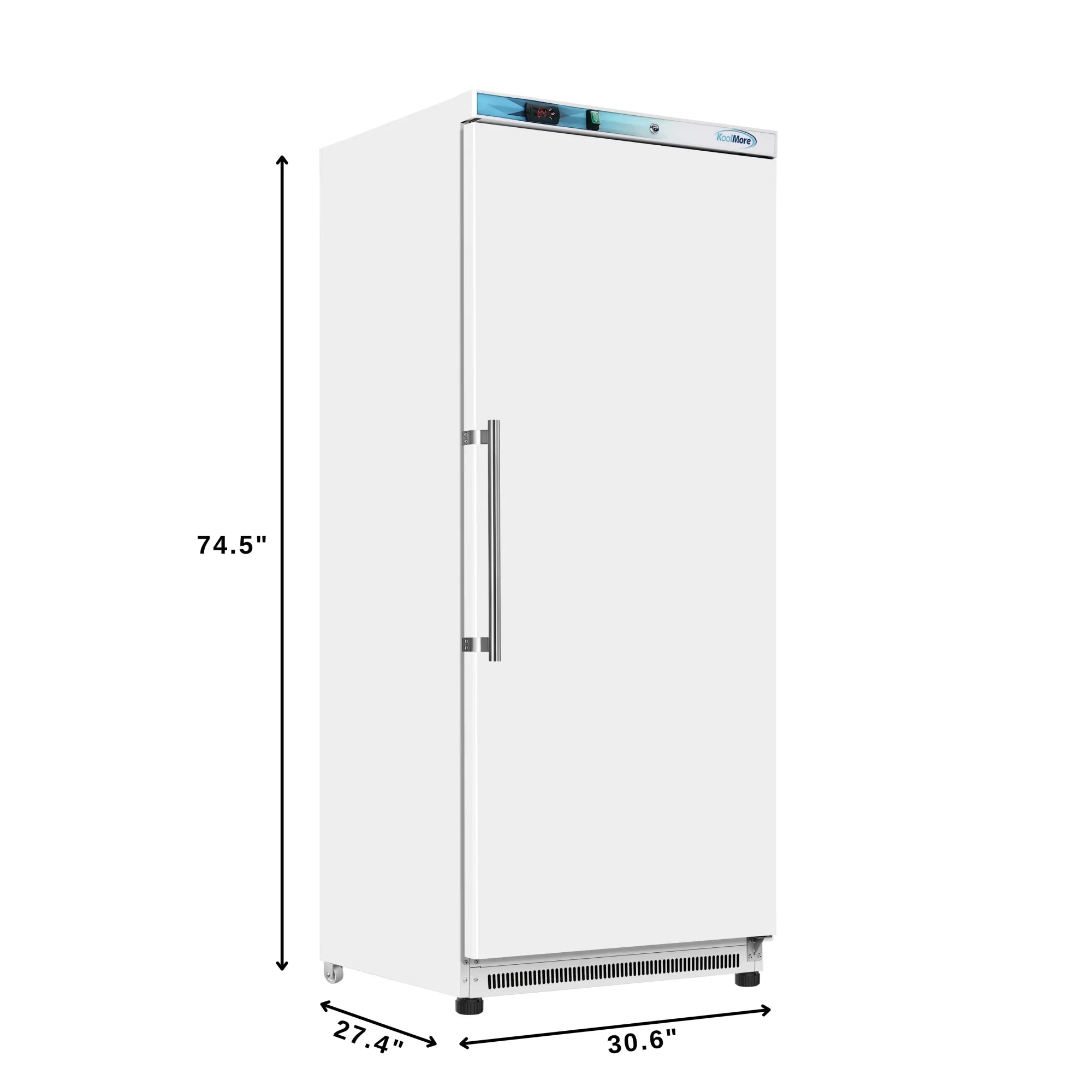 21 Cu. ft. Commercial Reach-in Freezer in White Manual Defrost (KM-FMD20WH)