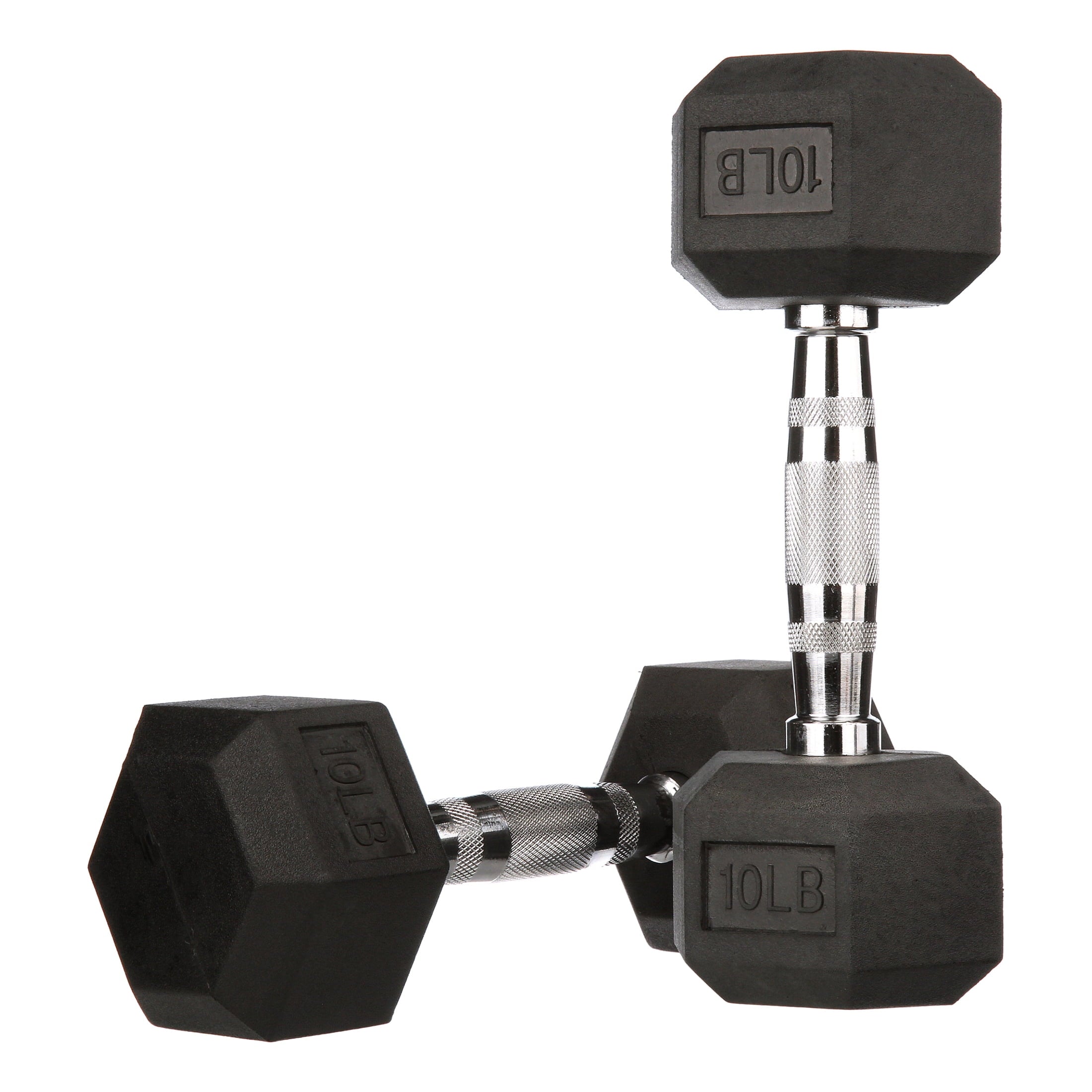 BalanceFrom Rubber Encased Hex Dumbbells, 20 Lbs. Pair