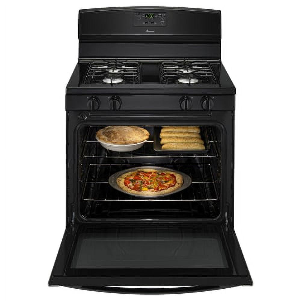 Amana AGR5330BA 30 Inch Wide 5.1 Cu. Ft. Free Standing Gas Range with SpillSaver