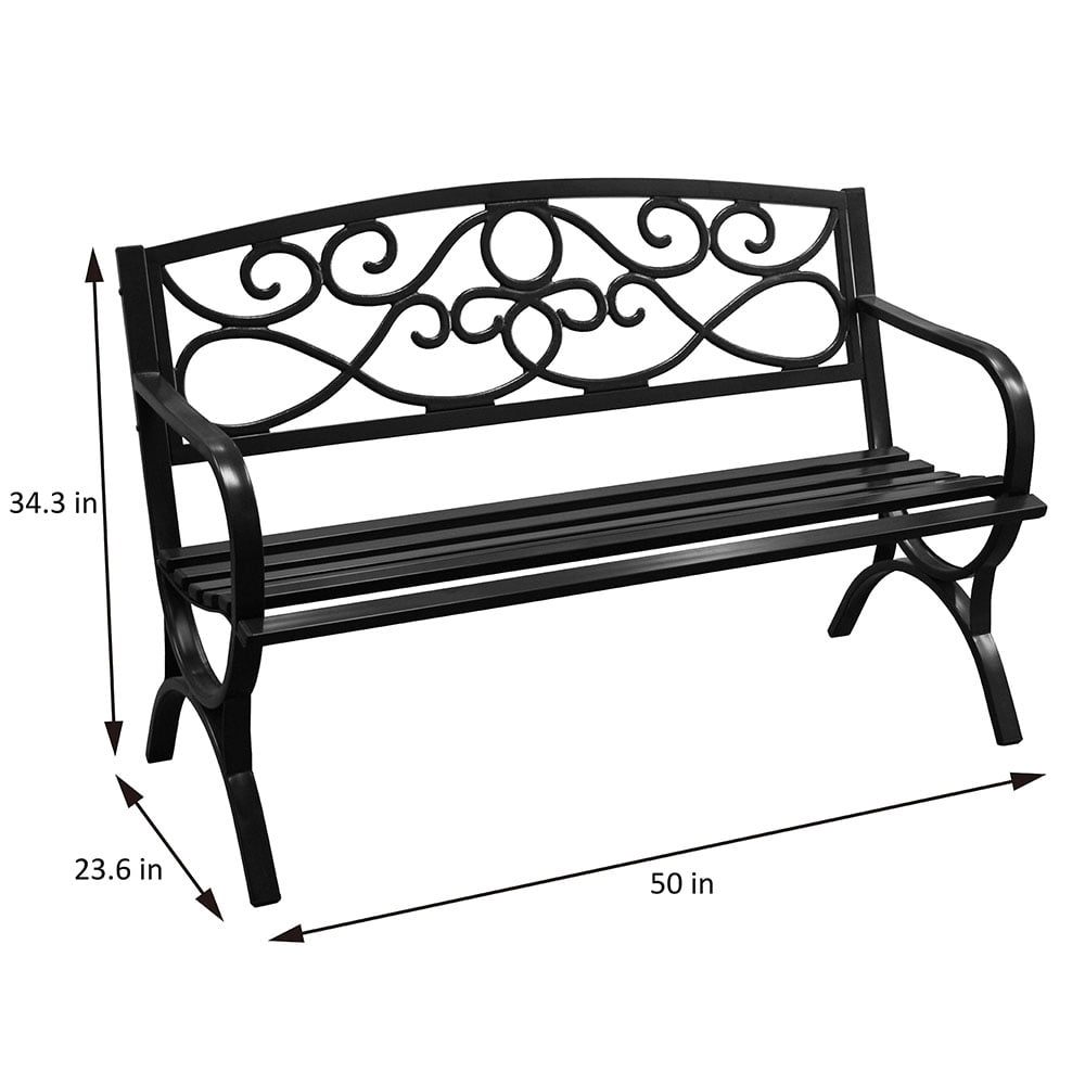 ABBLE STEEL GARDEN BENCH