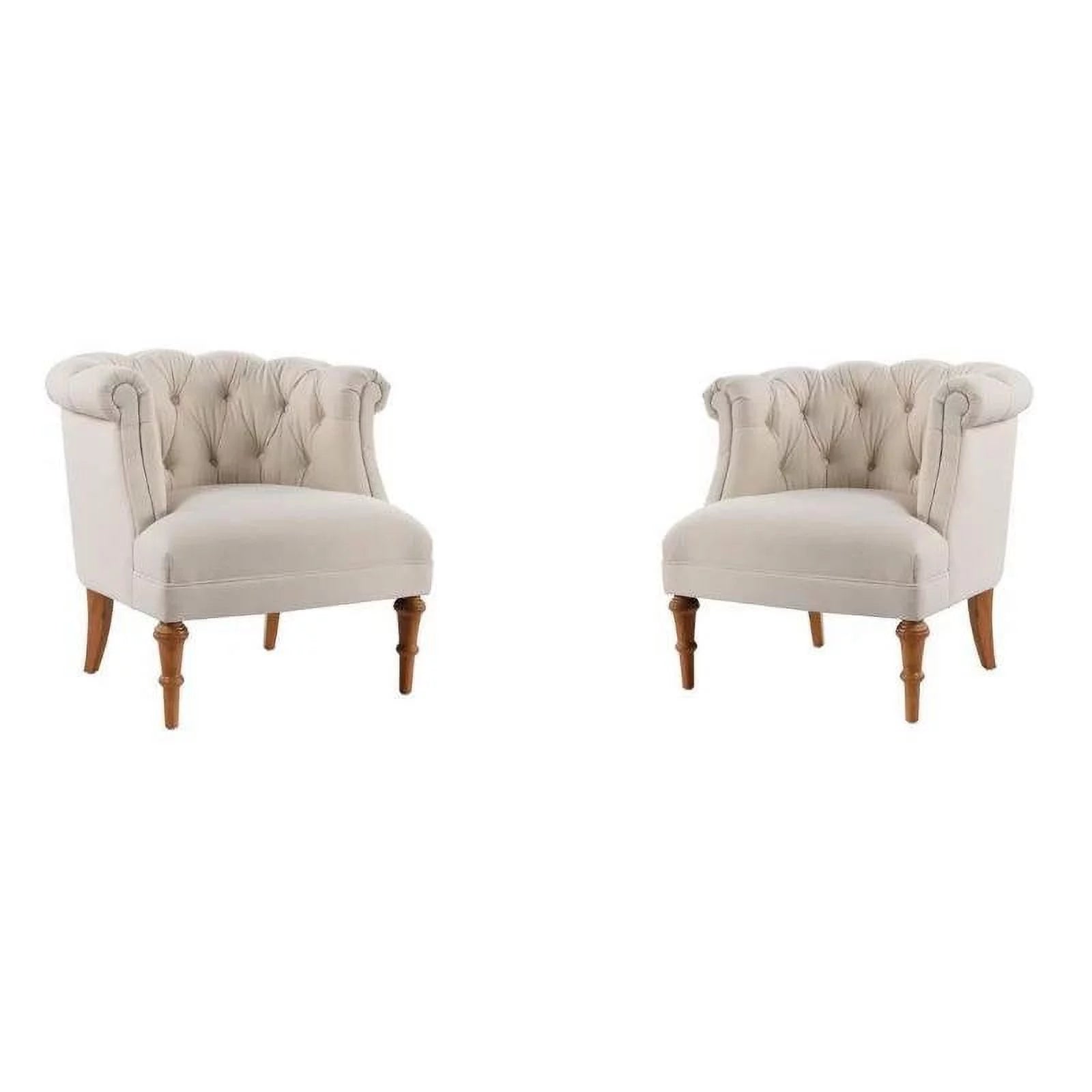 2 Piece Chair Set of Tufted Accent Chair